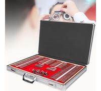 HTDRE Coffret d'optométrie de 266 lentilles d'essai avec Monture d'essai en Aluminium et Monture métallique - Outils Essentiels pour Un Examen de la Vue précis