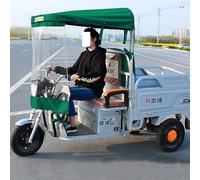 HTDRE Dreiradabdeckung für Erwachsene, Ideal für schwere elektrische Dreiräder, Motorräder Oder Kabinenmarkisen, schützt Sie während der Fahrt vor Wind und Regen (Farbe: Vollgrün, Größe: B: 130 cm)