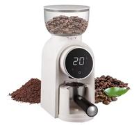 HTDRE Electric Coffee Grinder Machine, 25-Level Grinding for Espresso, 250g Bean Container with Smart Screen Control for Home & Office Use