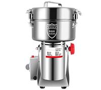 HTDRE Electric Grain Grinder Mill Stainless Steel Pulverizer Grinding Machine Commercial Cereals Grain Mill for Kitchen Herb Spice Pepper Coffee