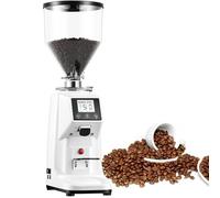 HTDRE Espresso Coffee Grinder Electric,Touch Screen Control&Two Grinding Modes,Your Coffee Begins with The Right Grind (White 1500ml)