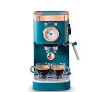 HTDRE Espresso Coffee Machine, Bean to Cup, 1050W, 20 Bar, 1.2L, Semi-Automatic with Steam Milk Frother for Home Brewing