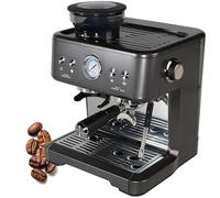 HTDRE Espresso Coffee Machine with Steam Frother - Compact Professional Maker for Latte Art and Cappuccinos