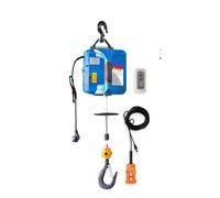 HTDRE Grue à Moteur 500 kg, treuil électrique Portable, palan de Traction, Petite Grue, Grue de décoration intérieure, Outil de Levage, palans électriques (Manuel, 100 kg, 25 m)