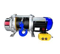 HTDRE Grue à Moteur avec treuil électrique et télécommande sans Fil de 30 m, treuil Robuste de 1500 kg/1,5 Tonne, treuil de Levage 220 V/380 V (Interrupteur câblé 220 V)