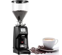 HTDRE Home Electric Espresso Coffee Grinder,Adjustment Time & Amount,Digital Display Commercial Coffee Bean Cutters Pulverizer (Black 1500ml)