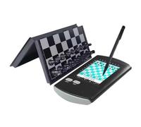 HTDRE Jeu d'échecs électronique, Tactile et Intelligent, avec Plateau Pliable, pièces magnétiques et Grand écran LCD. Idéal pour Les débutants et Les passionnés d'échecs.