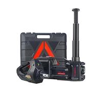 HTDRE Kit de cric hydraulique 5 tonnes pour Camion et Voiture avec Pompe à air, clé électrique et cric agricole (Ensemble Noir).