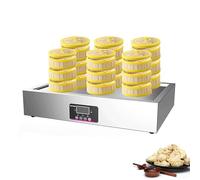 HTDRE Machine à brioches Vapeur, cuiseur Vapeur électrique Commercial, avec Alarme Anti-sèchement/Commande Tactile, pour cantines ou Restaurants (6 Trous)