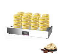 HTDRE Machine à brioches Vapeur Does, cuiseur Vapeur électrique Commercial, avec Alarme Anti-sèchement/Commande Tactile, pour cantines ou Restaurants (8 Trous)