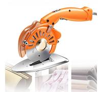 HTDRE Machine de Coupe rotative électrique pour Tissus avec affûteur Automatique pour Cuir Multicouche, Laine, Couteau octogonal, Ciseaux électriques (100C)