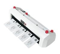 HTDRE Machine de découpe électrique pour Cartes de Visite, Invitations et Cartes de Membre - Découpe Facile et précise