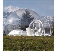 HTDRE Maison Gonflable à Bulles, Tente dôme Gonflable avec souffleur 3 m/4 m/5 m pour Camping de 5 à 7 Personnes