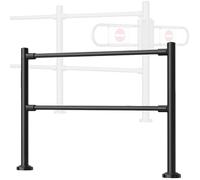 HTDRE Porte de sécurité métallique à Un Seul côté, Fermeture Automatique à Ressort, Petite Porte battante pour entrée de bibliothèque et d'entrepôt (Noir, 100 x 100 cm, 6,3 cm)