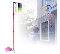 HTDRE Poteau de Test de Saut en Hauteur, entraîneur de Saut Vertical, château Gonflable pour l'entraînement au Saut Vertical, Aide à l'entraînement au Basketball et au Volleyball