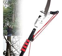 HTDRE Scie à Perche télescopique 2 en 1 et sécateur, Plusieurs Tailles (5,4 m)