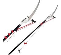 HTDRE Scie télescopique et élagueuse - Outil Extensible 2 en 1 pour la Taille et l'élagage Professionnels des Arbres, idéal pour Le Jardinage et l'aménagement paysager