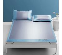 HTDRE Tapis de Couchage d'été en rotin, surmatelas rafraîchissant, Pliable et Respirant, Drap-Housse Doux pour Un Repos Confortable