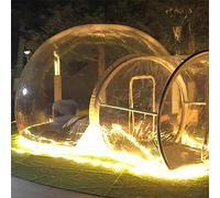 HTDRE Tente Gonflable Transparente à Bulles, Tente Gonflable pour Camping en Plein air, Grande Maison à Monter soi-même, cabane de Camping familiale, Maison Transparente à Bulles (300 cm)
