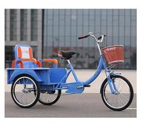 HTDRE Tricycle Cargo Adulte à Trois Roues - Vélo Cruiser Confortable avec siège Passager Pliable - Idéal pour Les Sorties Shopping - Facile à Installer