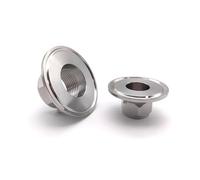 HTEJFUXQE 1pc BSP DN15 Ferrule 25.4 304 Stainless Steel Hexagonal Female Thread Three Clamp Pipe Joint