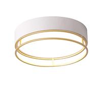 HTERWQEA 9.4inch Hallway Ceiling Lighting Fixture Modern White Ceiling Lamp LED Round Flush Mount Ceiling Light American Style Close-to-Ceiling Lights for Pantry Basement Laundry Room