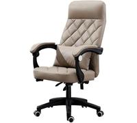 HTERWQEA Chaise Bureau Ergonomique inclinable en Cuir PU à Dossier Haut, Chaise Jeu avec siège réglable, for Ordinateur for la Maison ou Le, pivotante Confortable for Pause déjeuner