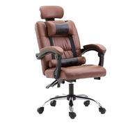 HTERWQEA Chaise Bureau inclinable Boss avec Repose-Pieds massant, pivotante et réglable, Design Ergonomique for Une mobilité Un Confort aisés