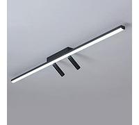 HTERWQEA Modern 31.5" LED Linear Ceiling Light, Surface Mounted Minimalist Island Ceiling Lights for Kitchen Dining Room, Commercial Bedroom Spotlight Fixture, 80cm Ceiling Lamp