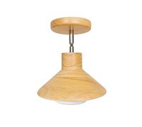 HTERWQEA Modern Close to Ceiling Lighting Fixture Wood Semi Flush Mount Ceiling Lamp Nordic Mini Wooden Ceiling Lamps for Entryway Hallway Kitchen Island Dining Room