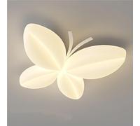 HTERWQEA Plafonnier LED for chambre fille, montage encastré, design dessin animé, blanc, éclairage for chambre d'enfant, 40 x 35 cm, luminaire rectangulaire doux, installation facile