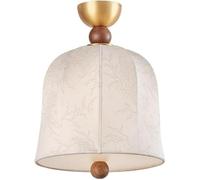 HTERWQEA Plafonnier semi-encastré E27 à vis, luminaire moderne proche du plafond avec abat-jour en tissu imprimé for restaurant, chambre, cuisine, couloir, entrée