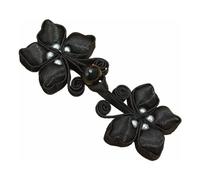 HTFKFW Bouton de Jupe, Fermetures Chinoises Boutons Fermetures à Coudre Faites à la Main Boutons Cheongsam Cardigans Cheongsam(Black)