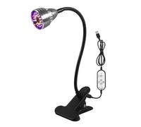 HTGAOO Lampe de culture LED USB 5V à spectre complet avec support, 4 têtes, for plantes d'intérieur, semis de fleurs, tente de légumes(1 Head)