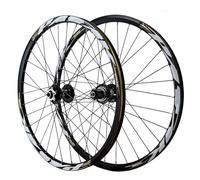 HTGAOO Roue arrière VTT 24 Pouces, Frein à Disque 6 Trous, Jantes en Alliage d'aluminium Double Couche, Compatible avec Cassette 8, 9 et 10 Vitesses(Black)