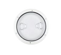HTGAOO Trappe de Bateau 4 Pouces/6 Pouces, Trappe d'inspection Ronde antidérapante avec Couvercle Transparent Amovible for Yacht et Camping-Car(4 inch)