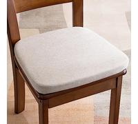 HTGAOO Type U avec Coussin de Chaise, Coussin de Chaise à Manger antidérapant(Beigel,2 Pack)