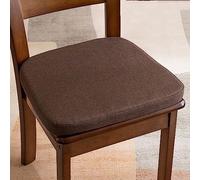 HTGAOO Type U avec Coussin de Chaise, Coussin de Chaise à Manger antidérapant(Coffeexl,1 Pack)