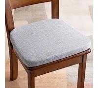 HTGAOO Type U avec Coussin de Chaise, Coussin de Chaise à Manger antidérapant(Light Greym,6 Pack)