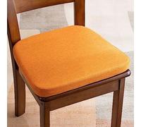 HTGAOO Type U avec Coussin de Chaise, Coussin de Chaise à Manger antidérapant(Oranges,2 Pack)