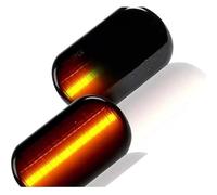 HTGMTGPACC Indicateur Dynamiques Pour C-Max Pour Fiesta Pour Focus Clignotants Latéraux Dynamiques LED Avec Fonction Séquentielle 2 Pièces(Smoke black)