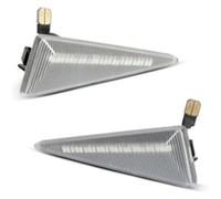 HTGMTGPACC Indicateur Dynamiques Pour Espace 4 Pour Mégane 2 Pour Scenic Pour Vel Pour Satis Pour Wind 2010-2013 Clignotant Latéral Dynamique LED(Crystal White)