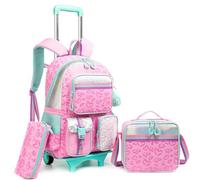 HTgroce 3 in 1 Cartable à Roulette Fille CE2 Primaire