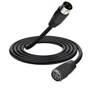 HTGuoji Adaptateur de câble DIN 3 broches, DIN 3 broches mâle vers femelle pour configuration audio professionnelle, appareils audio et vidéo (1 mètre)