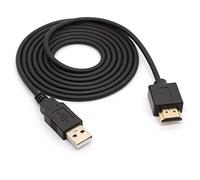 HTGuoji Câble Adaptateur - Convertisseur de Charge USB 2.0 Type A mâle vers HDMI mâle (Uniquement pour Le Chargement) (1,5 mètre / 5 Pieds Noir)