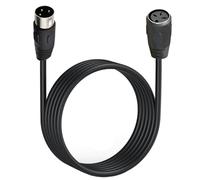 HTGuoji Câble audio DIN à 3 broches, 3 broches DIN mâle vers femelle pour haut-parleur Bang & Olufsen B & O BeoLab PowerLink MK2, Peavey Sanpera Pedal et Monster Clarity HD modèle One (3 mètres)