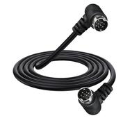 HTGuoji Câble audio/vidéo S-Video Mini DIN 9 broches mâle vers mâle à angle droit double 90 degrés pour TV, récepteur, moniteur, projecteur (1,5 m)