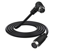 HTGuoji S-Video Mini câble d'extension 90 degrés vers femelle 9 broches mâle 9P pour vidéoprojecteur récepteur vidéo (1,5 m)