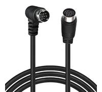 HTGuoji S-Video Mini câble d'extension mâle 90 degrés vers femelle, câble vidéo 9P petit DIN pour appareils vidéo tels que récepteur, projecteur, caméra (3 m)