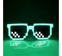 HTGWCG Lunettes Cyberpunk 4 Modes Lunette Wire Neon Lumière Masque Lumineux, Lunettes de Fête Sans Fil pour Fête Décorations, Anniversairet, Noël Party, Soirée de Folie Discothèque